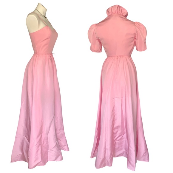 c r o w n :: Rare True Vintage Princess Satin Gown Bolero Jacket ILGWU - Picture 3 of 16